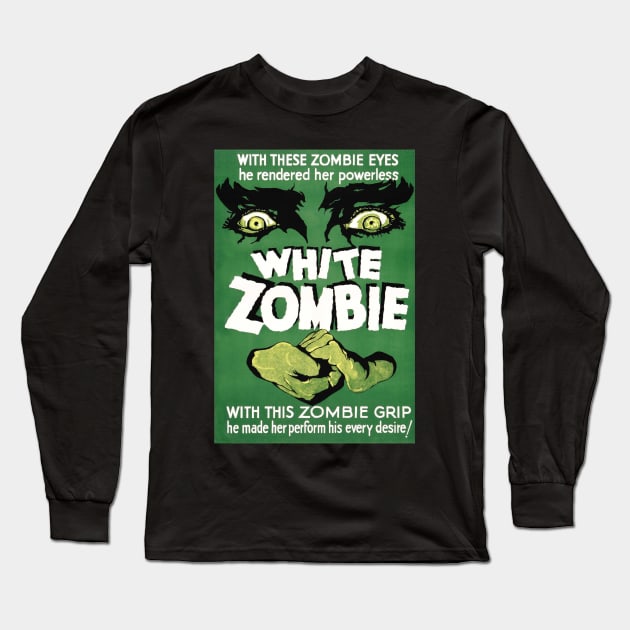 White Zombie - Bela Lugosi - 1932. Long Sleeve T-Shirt by OriginalDarkPoetry